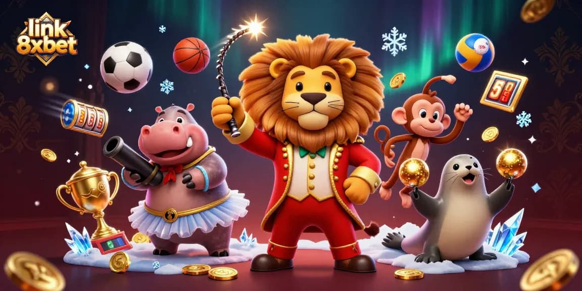 Experience thrilling action and fun at link 8xbet with vibrant casino characters and exciting betting elements.