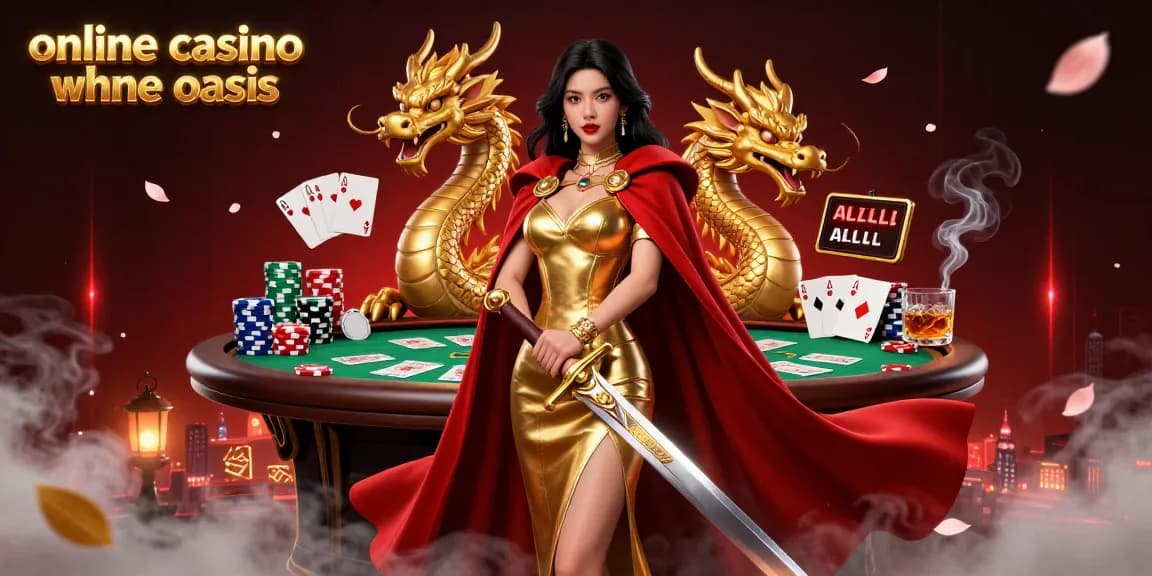 Engage with the vibrant world of online casino ohne oasis through this immersive 3D illustration featuring a powerful warrior queen and dynamic poker elements.