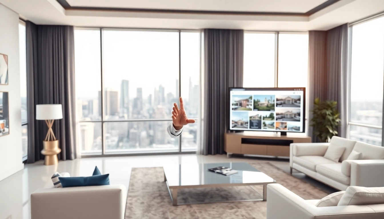 Immobilienmakler Frankfurt Ginnheim präsentiert hochwertige Immobilien in einem modernen Büro.