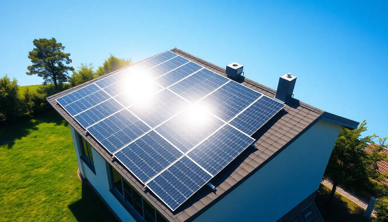 Pflegen Sie Ihr Wissen über Pv anlage kosten wien durch eine professionelle Installation auf einem modernen Dach.